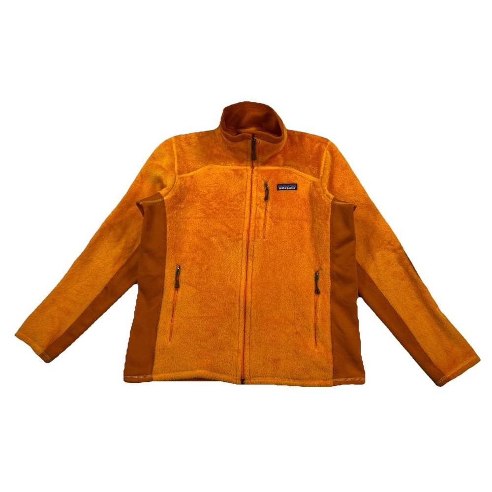 Patagonia R2 Jacket Full Zip Fuzzy Fleece Jacket Mango Orange Women's Medium